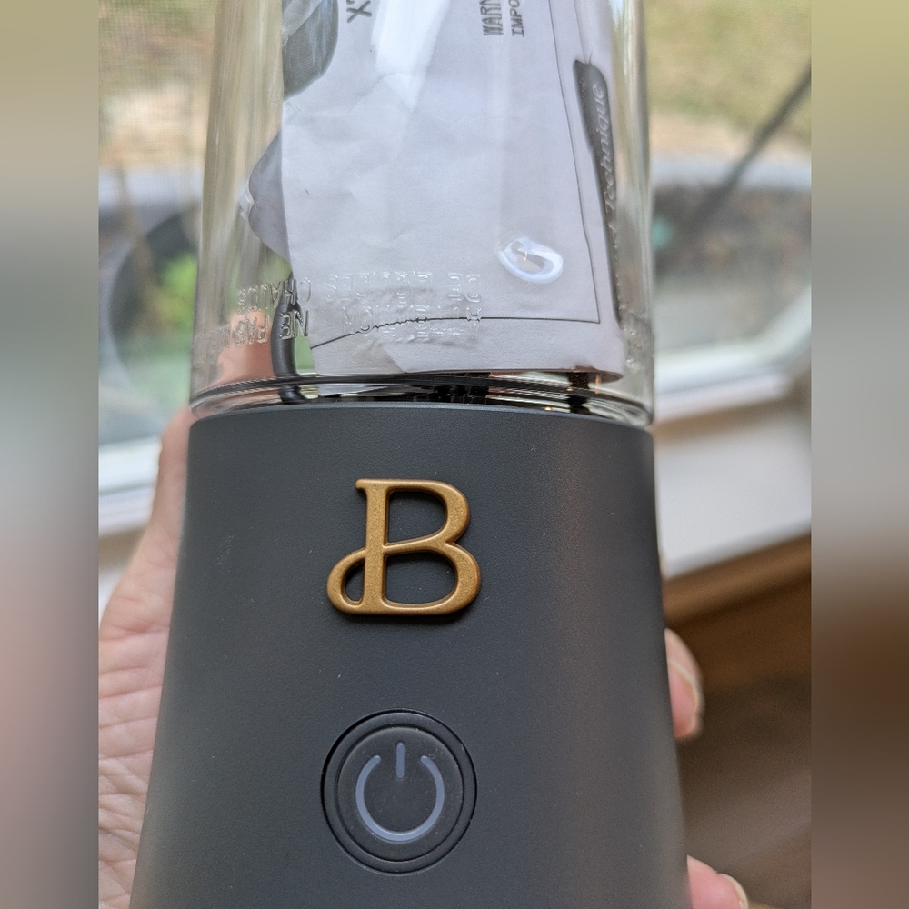 Personal Blender Beautiful Grey with Gold
